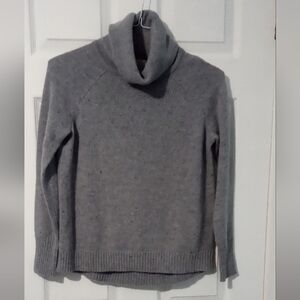 C&C California Woolblend Gray Cowl Neck Sweater